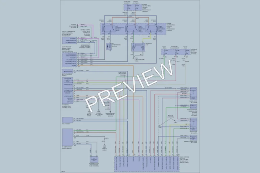 2001 Chrysler Sedan Air Conditioning wiring diagram preview