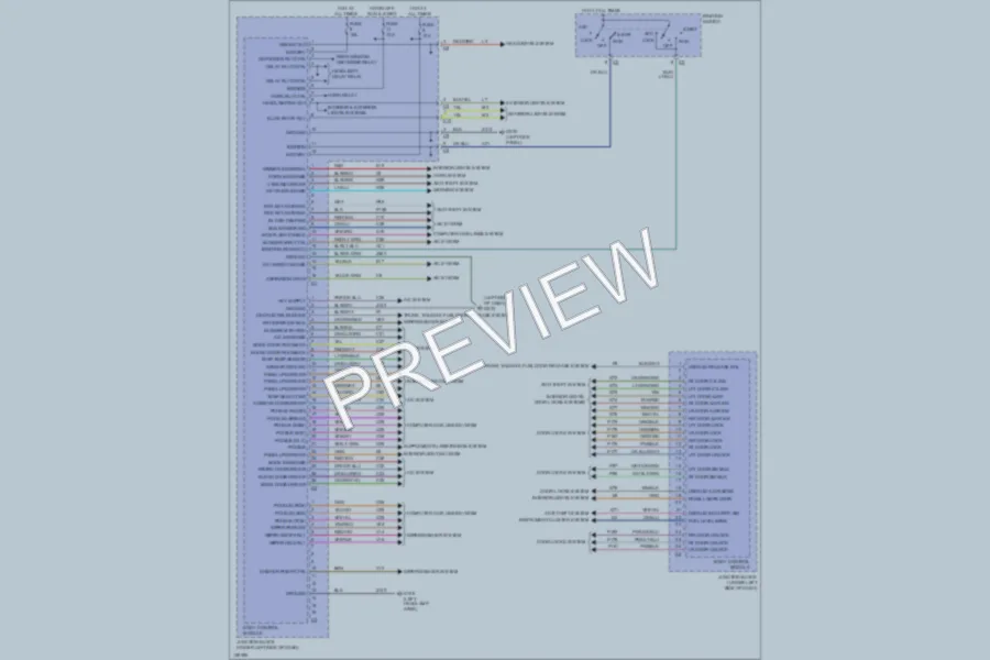 2001 Chrysler Sedan Body Computer wiring diagram preview