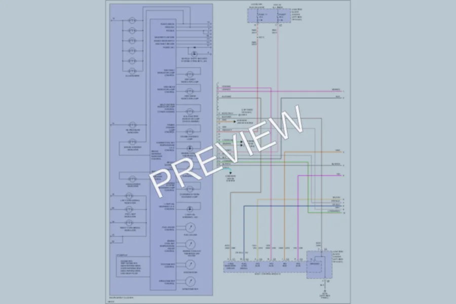 2001 Chrysler Sedan Instrument Cluster wiring diagram preview