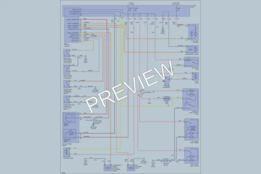 2001 Chrysler Sedan Interior Lights wiring diagram preview