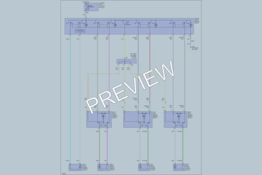 2001 Chrysler Sedan Power Windows wiring diagram preview