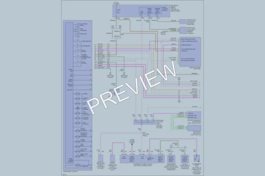 2001 Chrysler TownCountry Instrument Cluster wiring diagram preview