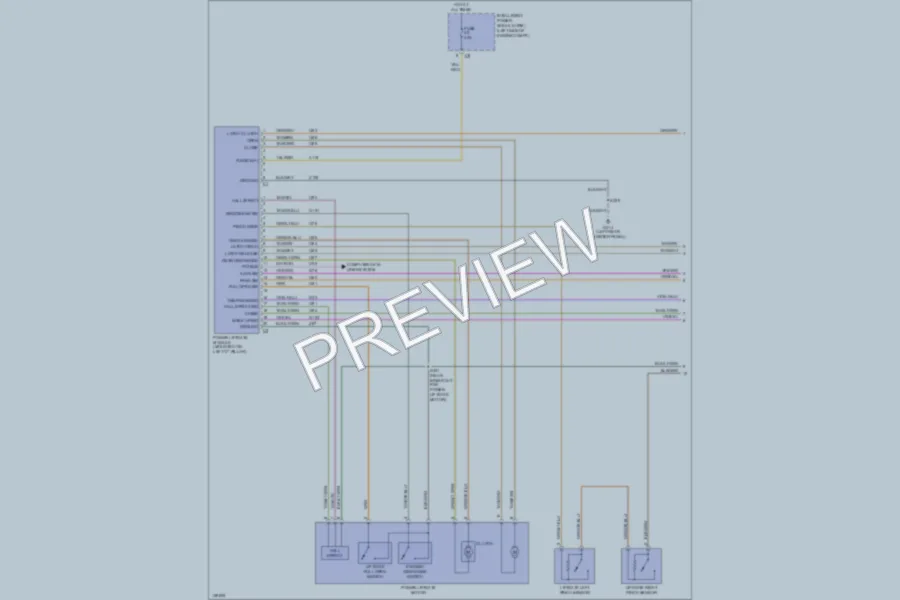 2001 Chrysler TownCountry Trunk Tailgate Fuel Door wiring diagram preview