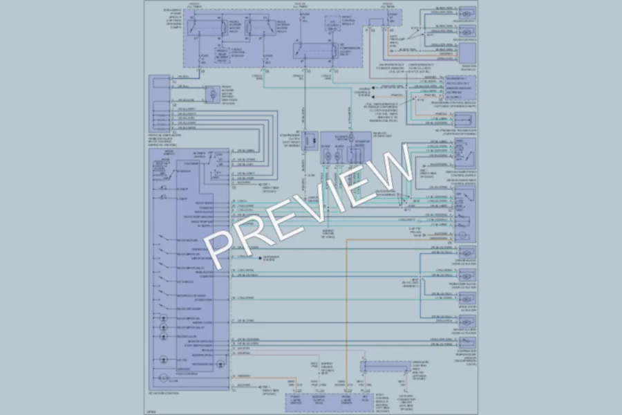 2001 Chrysler Voyager Air Conditioning wiring diagram preview