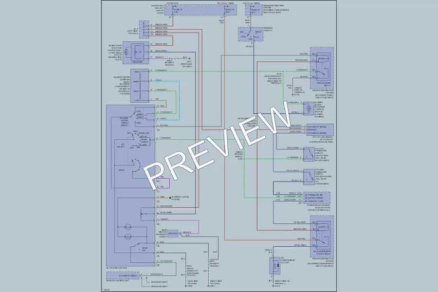 2001 Dodge B3500 Air Conditioning wiring diagram preview