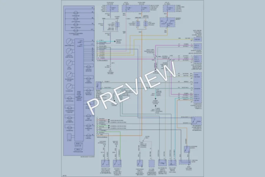 2001 Dodge B2500 Instrument Cluster wiring diagram preview