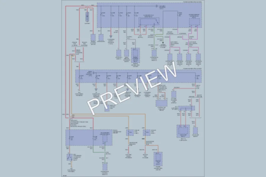2001 Dodge B2500 Power Distribution wiring diagram preview
