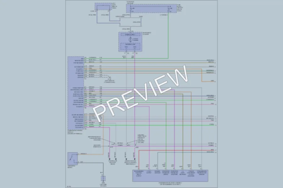 2001 Dodge B3500 Transmission wiring diagram preview