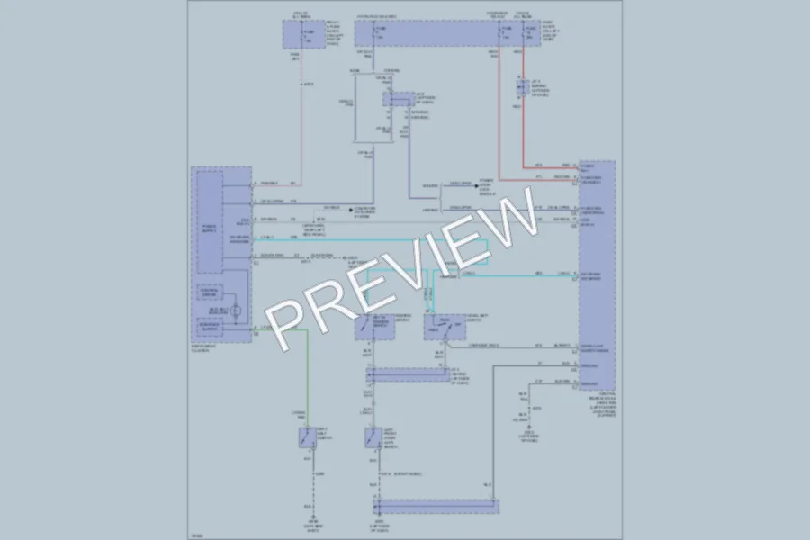 2001 Dodge B2500 Warning Systems wiring diagram preview