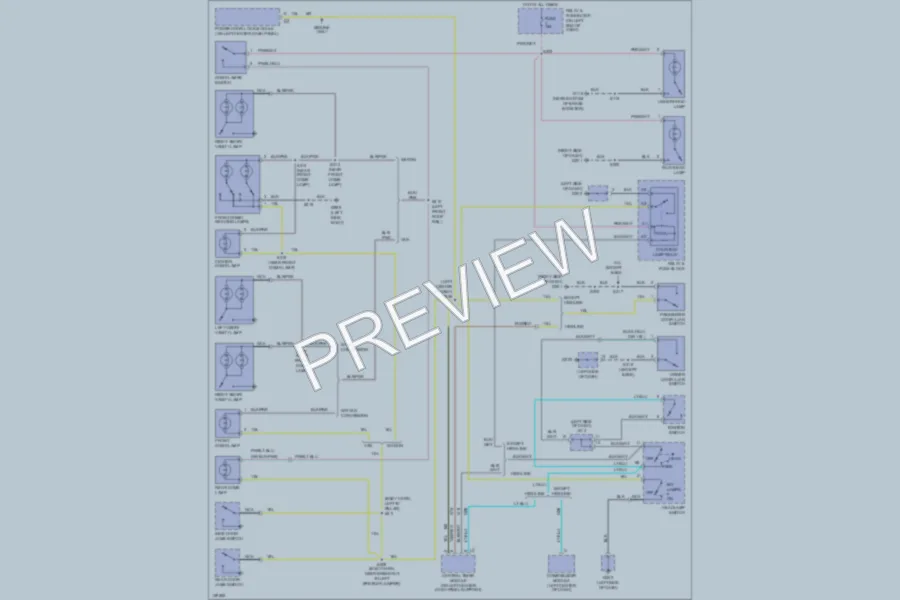 2001 Dodge B2500 Interior Lights wiring diagram preview