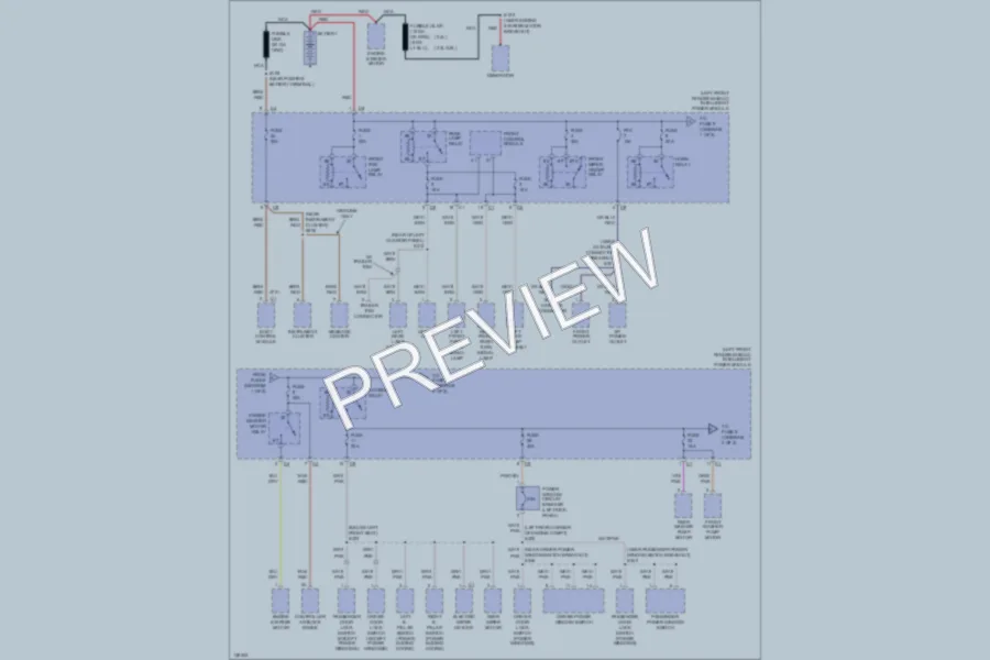 2001 Dodge Caravan Power Distribution wiring diagram preview