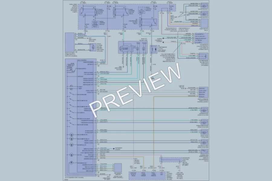2001 Dodge GrandCaravan Air Conditioning wiring diagram preview