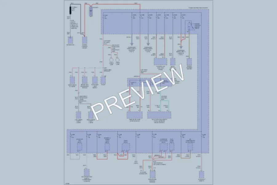 2001 Dodge Neon Power Distribution wiring diagram preview