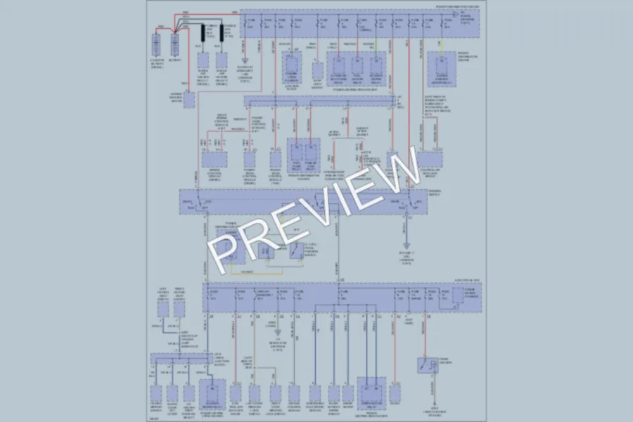 2001 Dodge R2500 Power Distribution wiring diagram preview