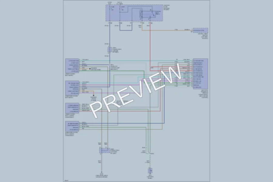 2001 Dodge R1500 Power Seats wiring diagram preview