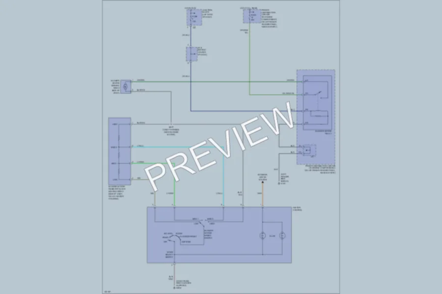 2001 Dodge R3500 Air Conditioning wiring diagram preview