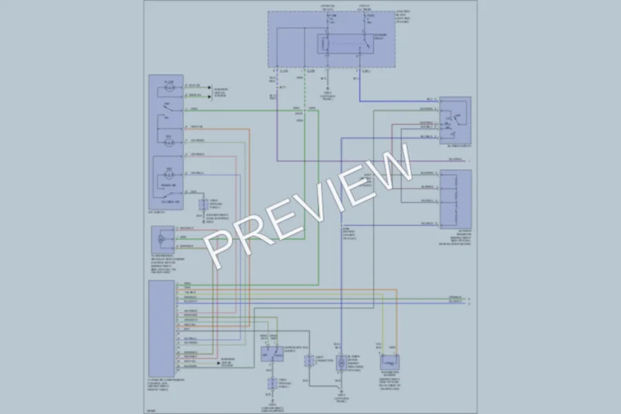 2001 Dodge 2D Coupe Air Conditioning wiring diagram preview