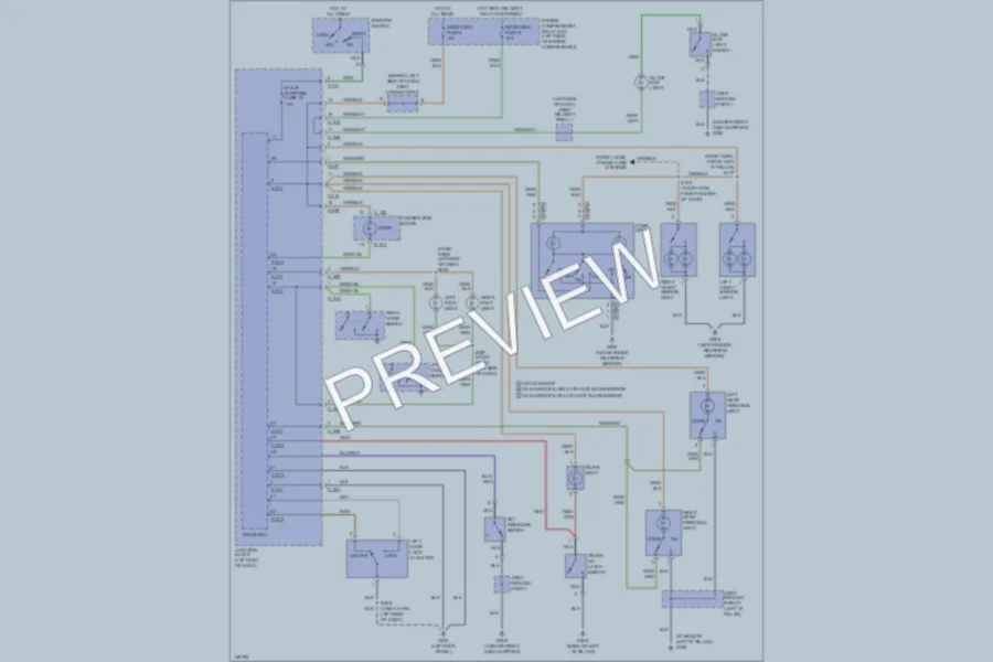 2001 Dodge 2D Coupe Interior Lights wiring diagram preview