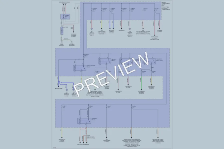 2001 Dodge 2D Coupe Power Distribution wiring diagram preview