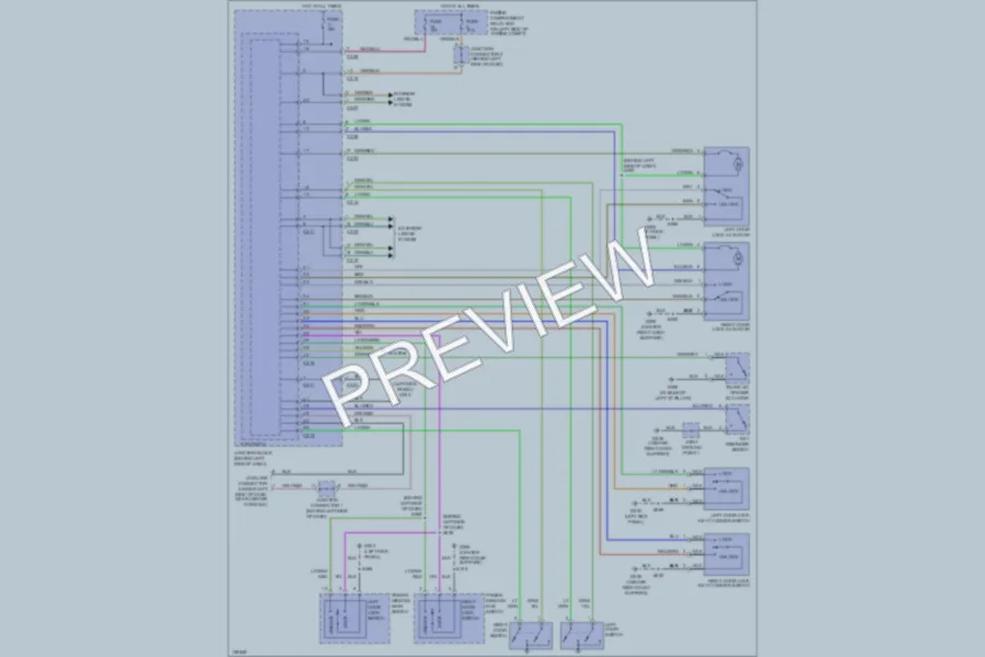 2001 Dodge 2D Coupe Power Door Locks wiring diagram preview