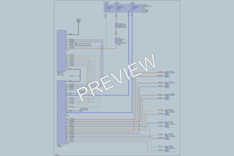 2001 Dodge 2D Coupe Radio wiring diagram preview