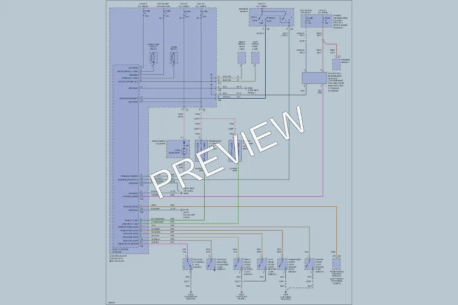 2001 Dodge 4D Sedan Anti Theft wiring diagram preview