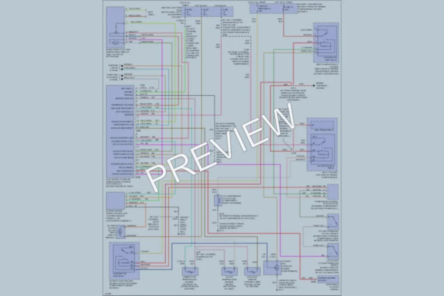 2001 Ford CrownVictoria Air Conditioning wiring diagram preview