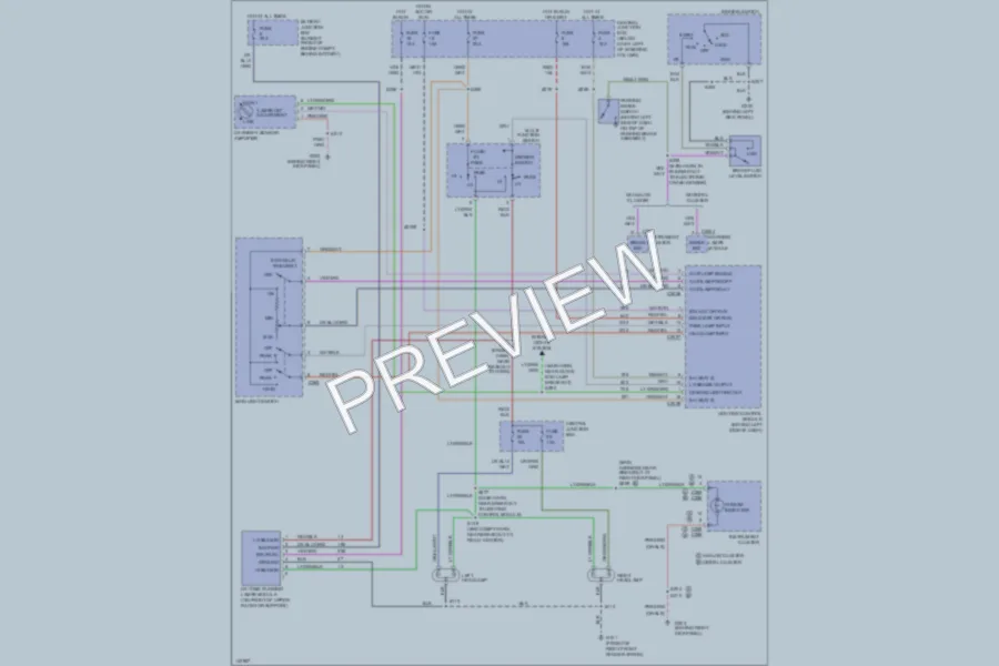 2001 Ford CrownVictoria Headlights wiring diagram preview