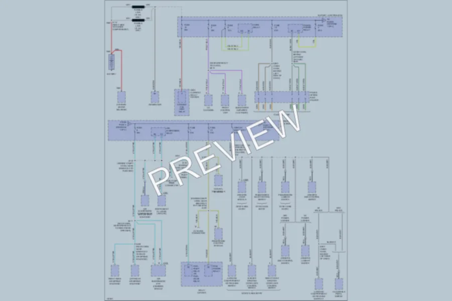 2001 Ford CrownVictoria Power Distribution wiring diagram preview