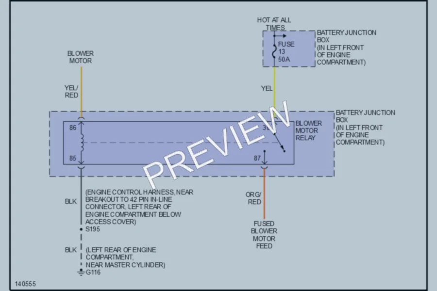 2001 Ford E150 Air Conditioning wiring diagram preview