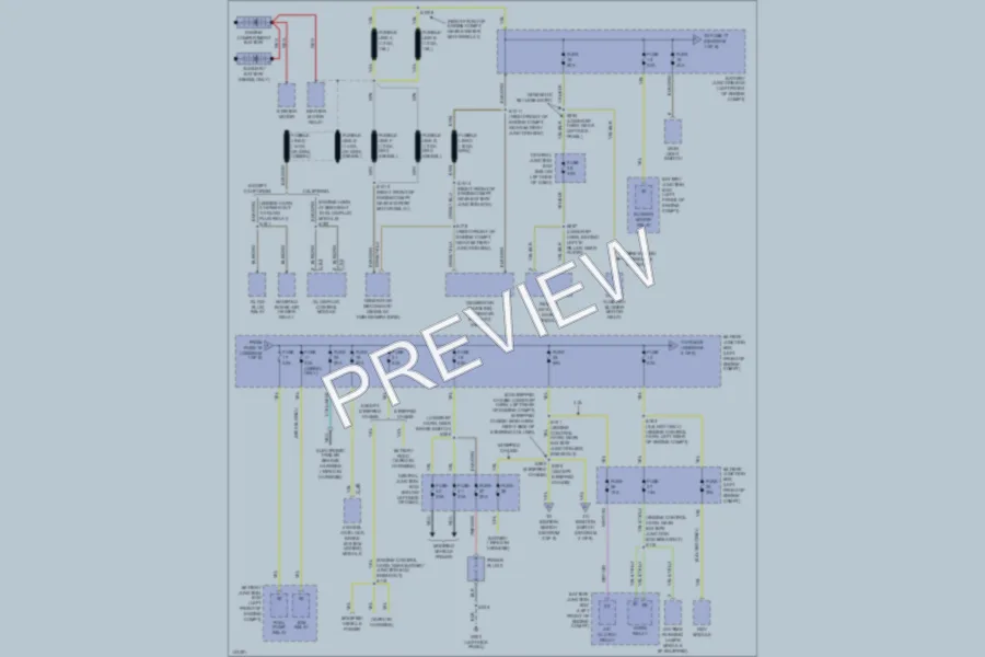 2001 Ford E350 Super Duty Power Distribution wiring diagram preview