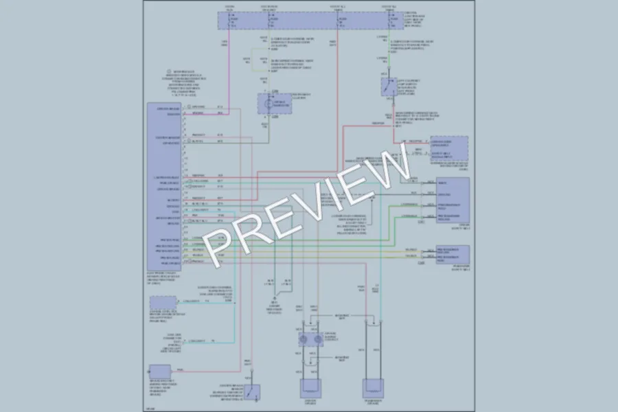 2001 Ford E350 Super Duty Supplemental Restraints wiring diagram preview