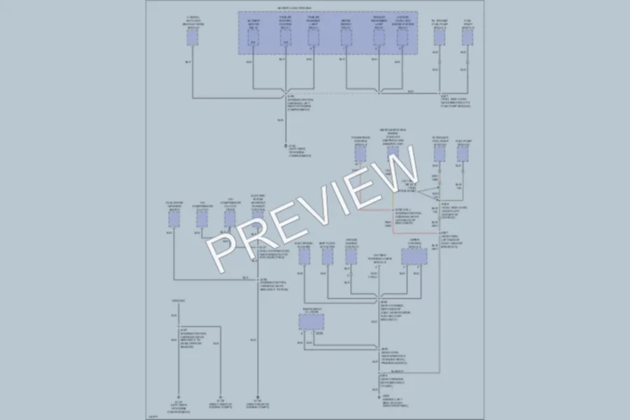 2001 Ford E250 Ground Distribution wiring diagram preview