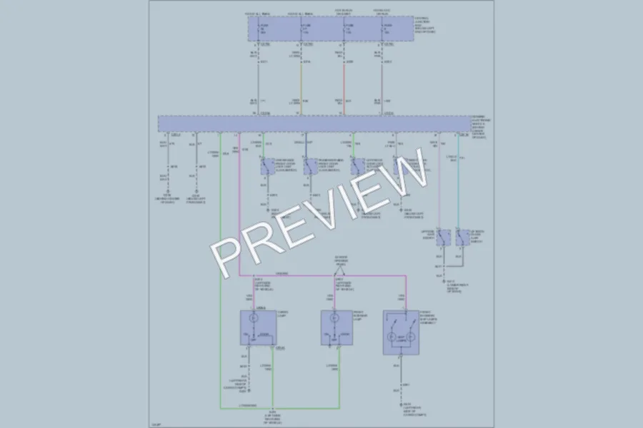 2001 Ford Escape Interior Lights wiring diagram preview