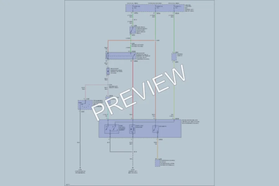 2001 Ford Escape Shift Interlocks wiring diagram preview