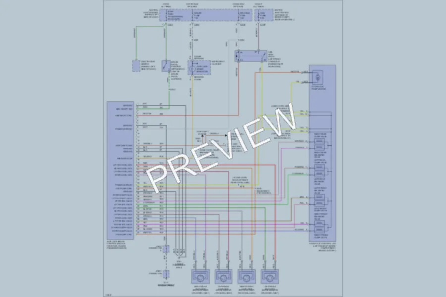 2001 Ford Escort Anti Lock Brakes wiring diagram preview