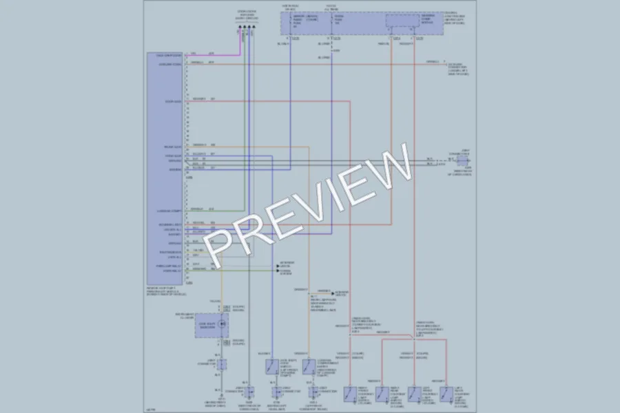 2001 Ford Escort Anti Theft wiring diagram preview