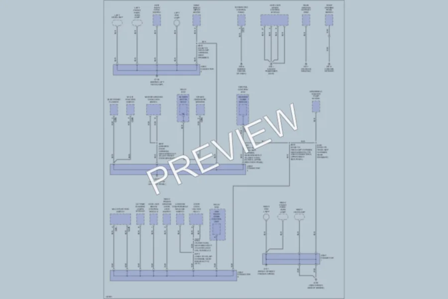 2001 Ford Escort Ground Distribution wiring diagram preview