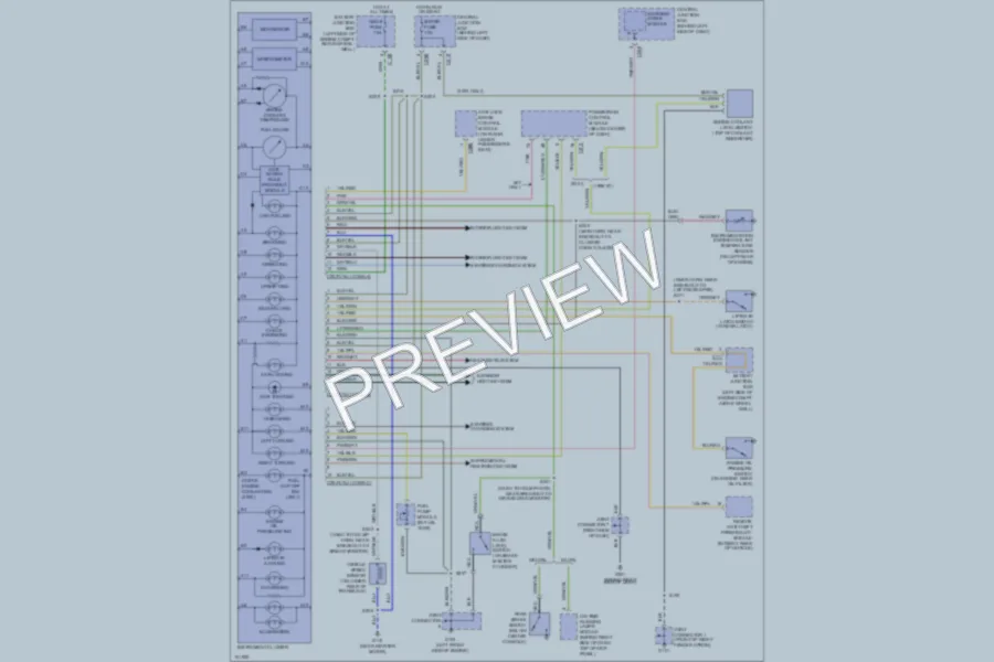 2001 Ford Escort Instrument Cluster wiring diagram preview