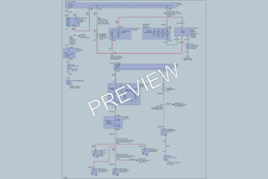 2001 Ford Escort Interior Lights wiring diagram preview