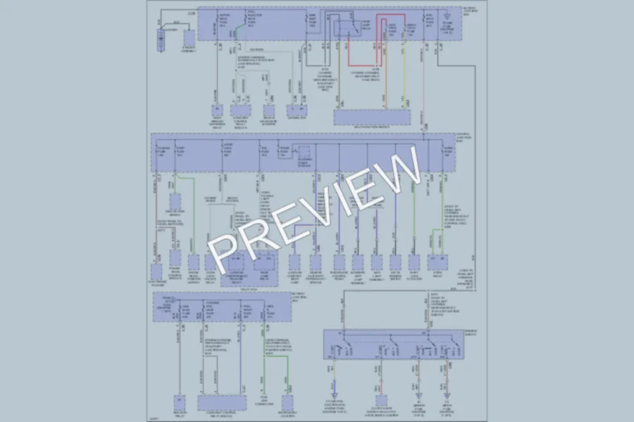 2001 Ford Escort Power Distribution wiring diagram preview
