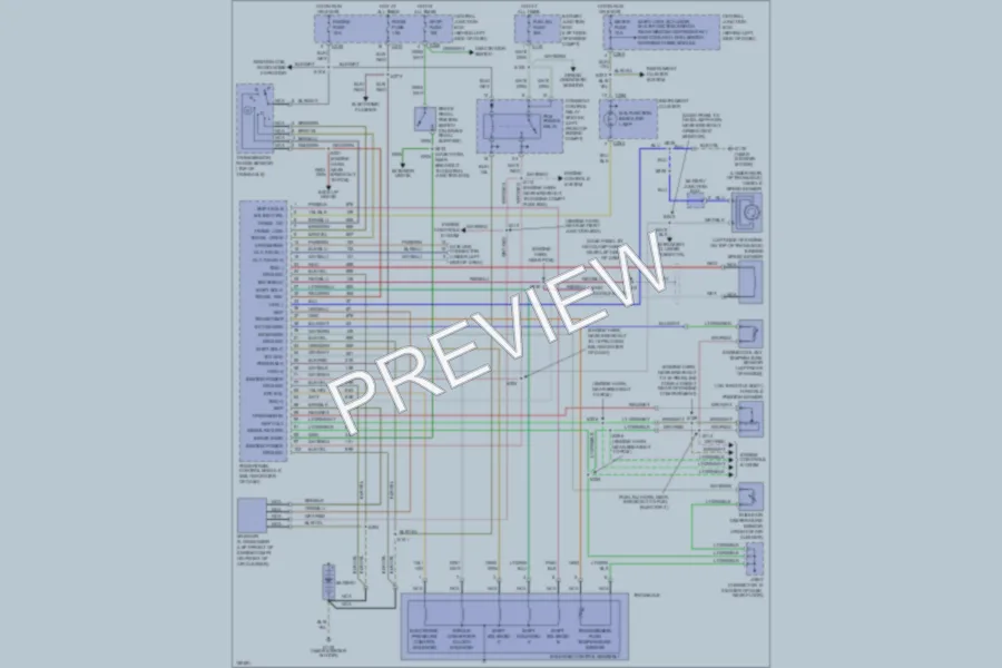 2001 Ford Escort Transmission wiring diagram preview