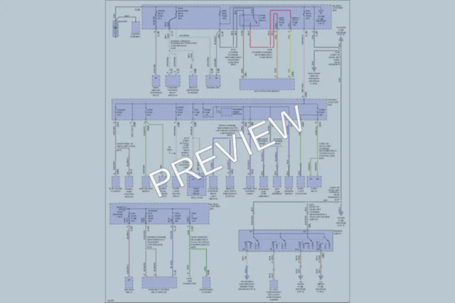 2001 Ford EscortZX2 Power Distribution wiring diagram preview