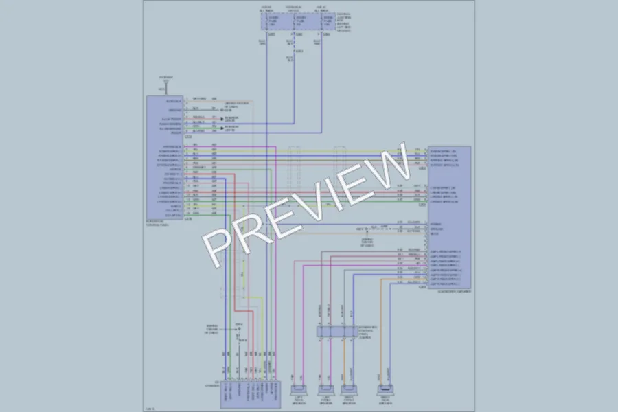 2001 Ford EscortZX2 Radio wiring diagram preview