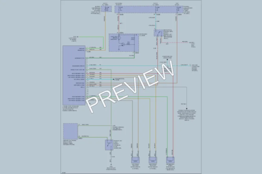 2001 Ford Excursion Anti Lock Brakes wiring diagram preview