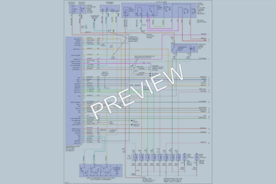 2001 Ford Excursion Engine Performance wiring diagram preview