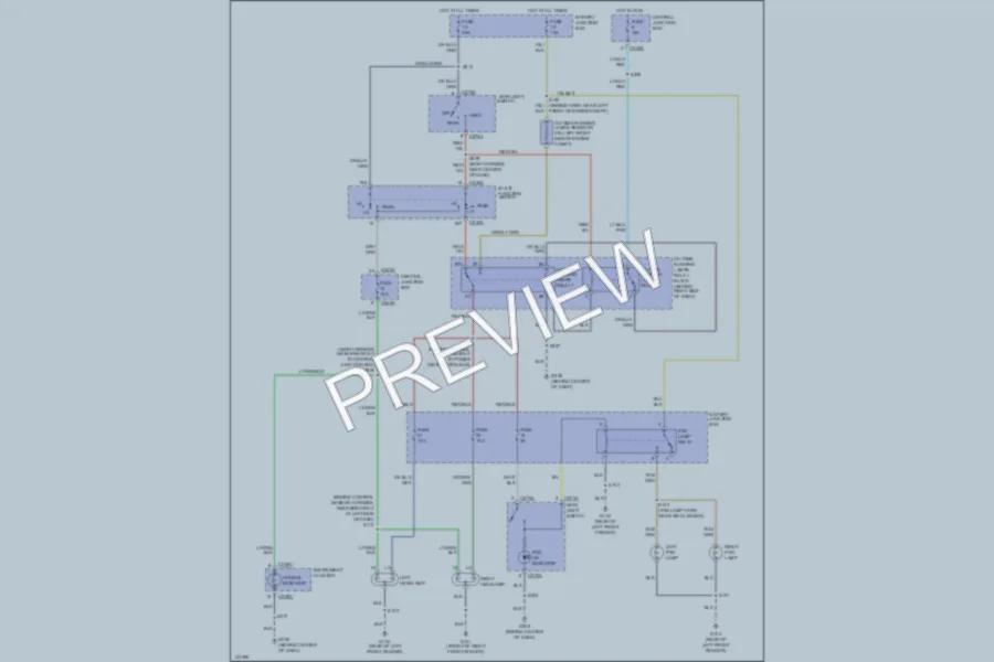 2001 Ford Excursion Headlights wiring diagram preview