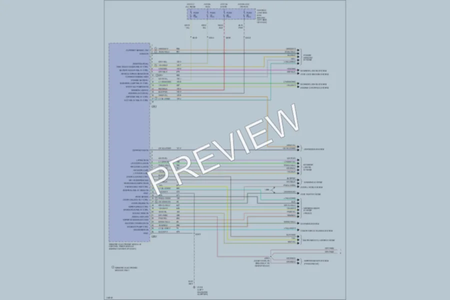 2001 Ford Explorer Body Computer wiring diagram preview