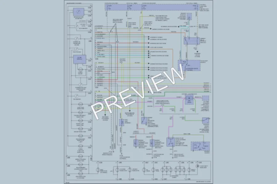 2001 Ford Explorer Instrument Cluster wiring diagram preview