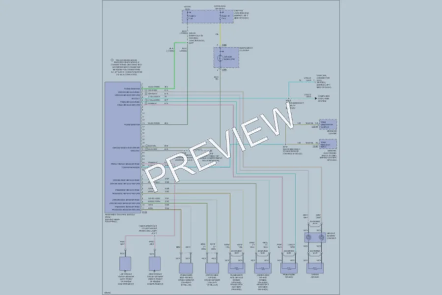 2001 Ford Explorer Supplemental Restraints wiring diagram preview